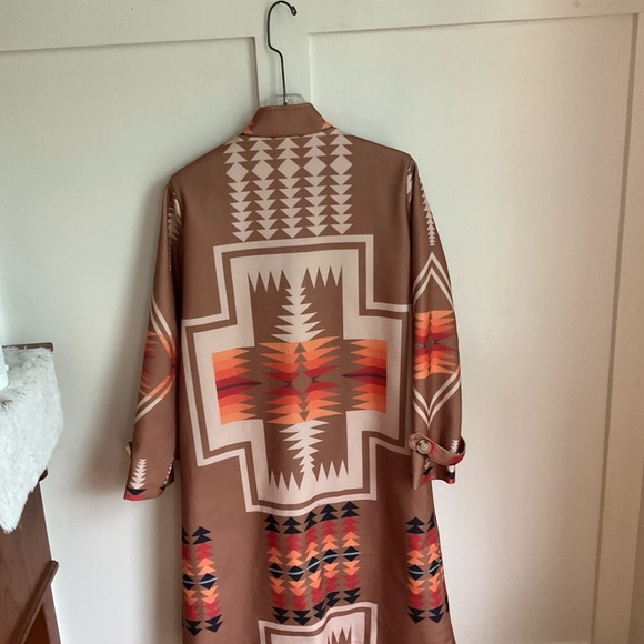 Aztec Bohemian Button Coat - Picture 4 of 5